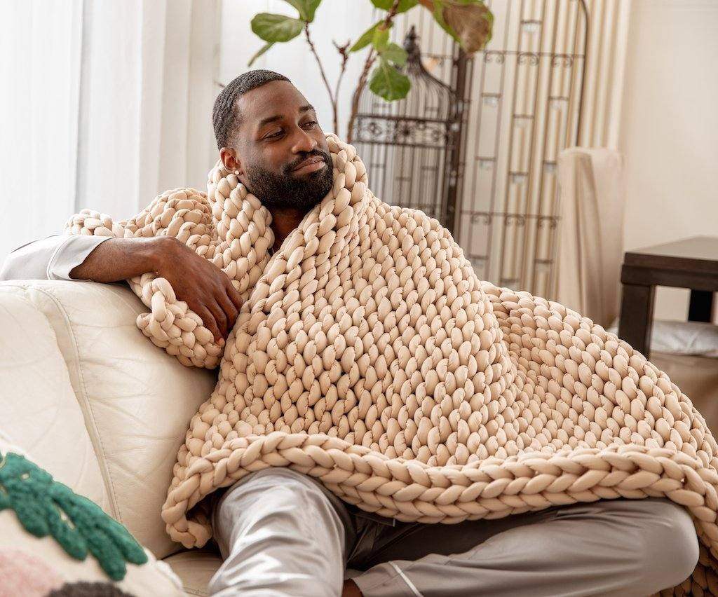 Knitted Weighted Blanket Knitted Weighted Blanket - Koala Comforts
