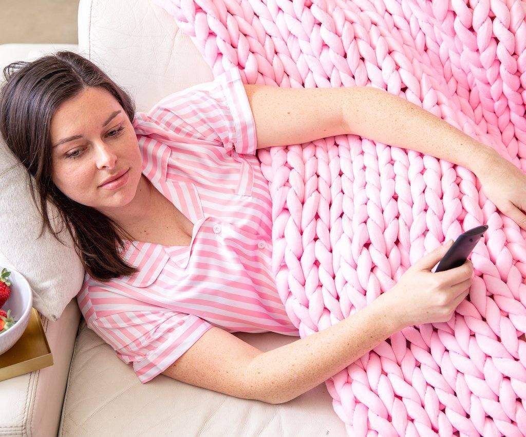 Knitted Weighted Blanket Knitted Weighted Blanket - Koala Comforts