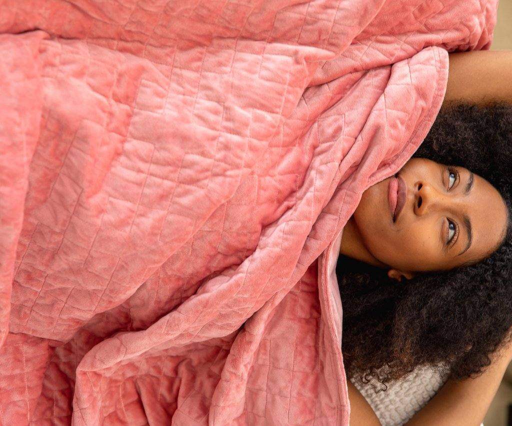 Minky Square Weighted Blanket Minky Square Weighted Blanket - Koala Comforts