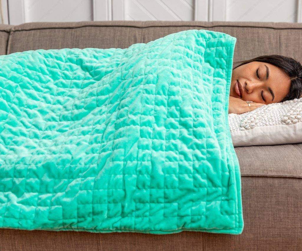 Minky Square Weighted Blanket Minky Square Weighted Blanket - Koala Comforts