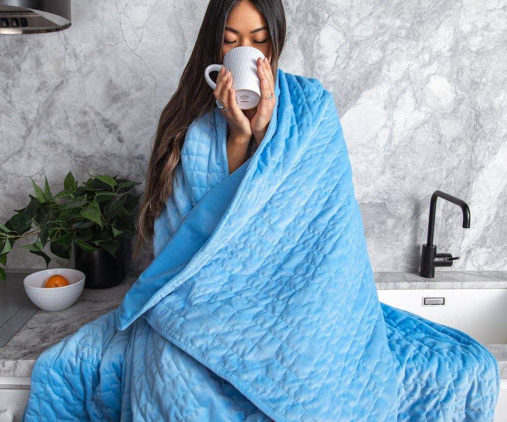 Minky Square Weighted Blanket Minky Square Weighted Blanket - Koala Comforts