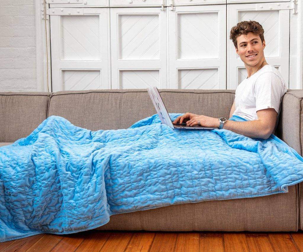 Minky Square Weighted Blanket Minky Square Weighted Blanket - Koala Comforts