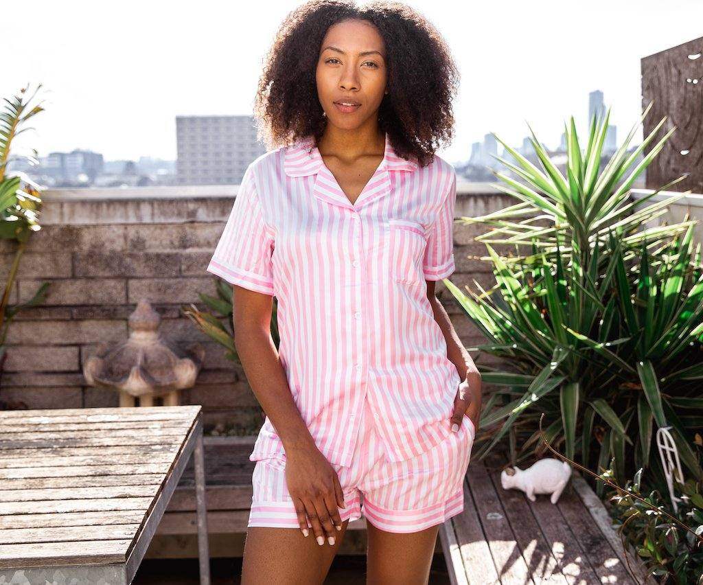 Women’s Satin Pyjamas -Short Set Women’s Satin Pyjamas -Short Set - Koala Comforts