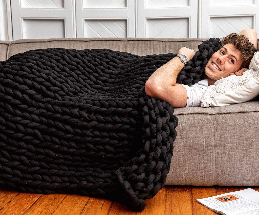Chunky Knit Weighted Blanket
