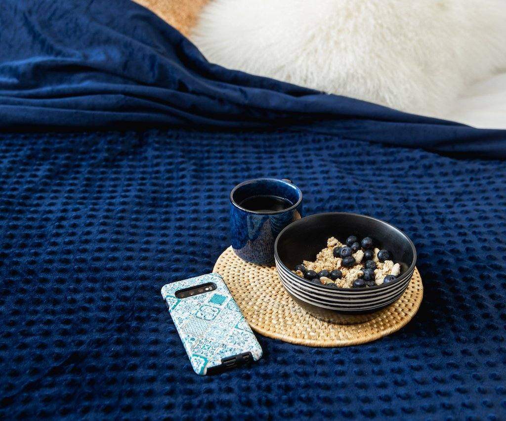 Minky Dots Weighted Blanket - Koala Comforts 