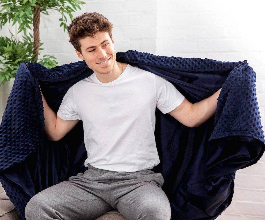 Minky Dots Weighted Blanket - Koala Comforts 