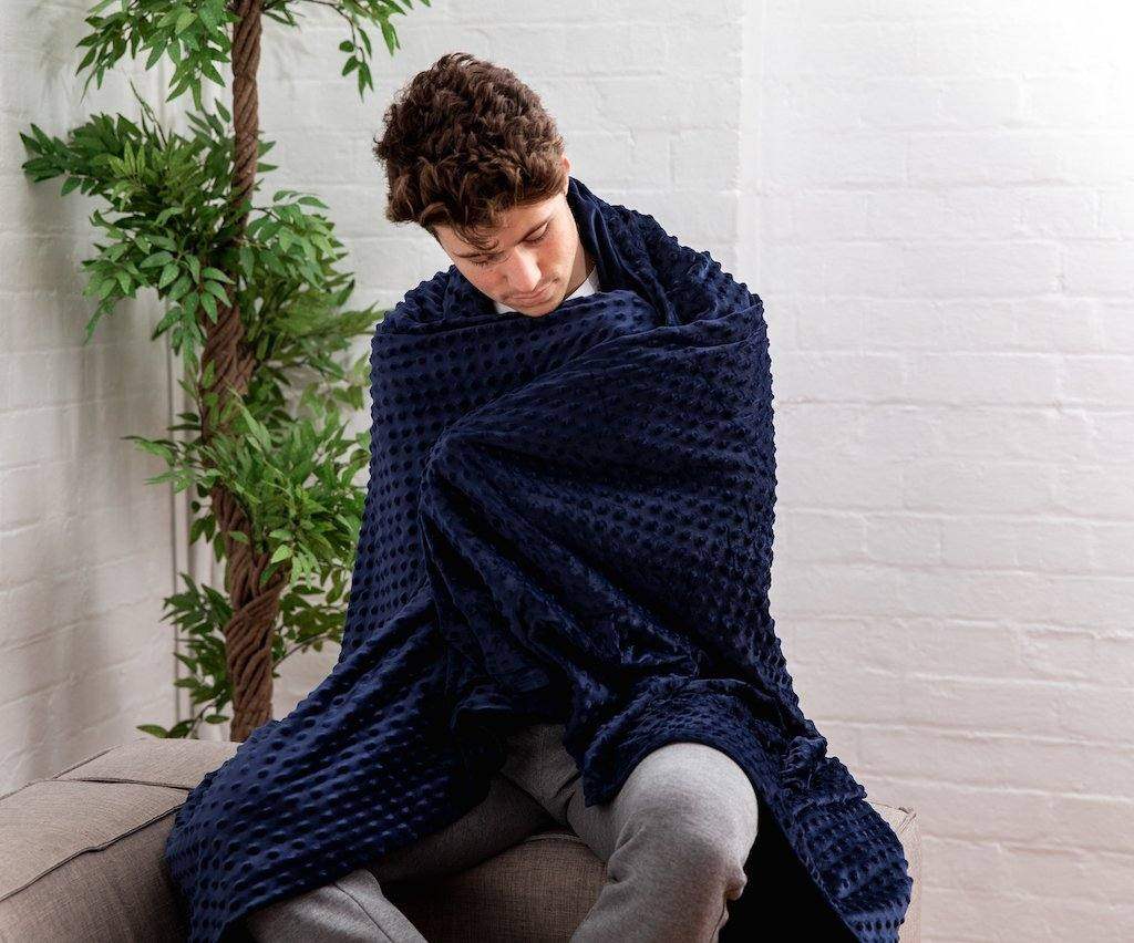 Minky Dots Weighted Blanket - Koala Comforts 