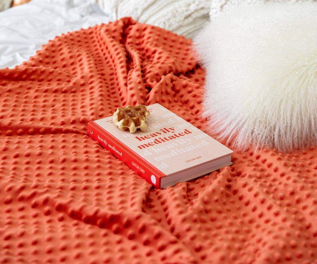 Minky Dots Weighted Blanket - Koala Comforts 