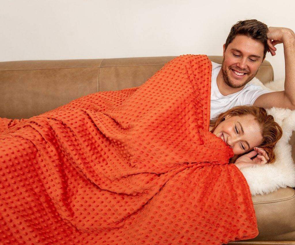 Minky Dots Weighted Blanket - Koala Comforts 