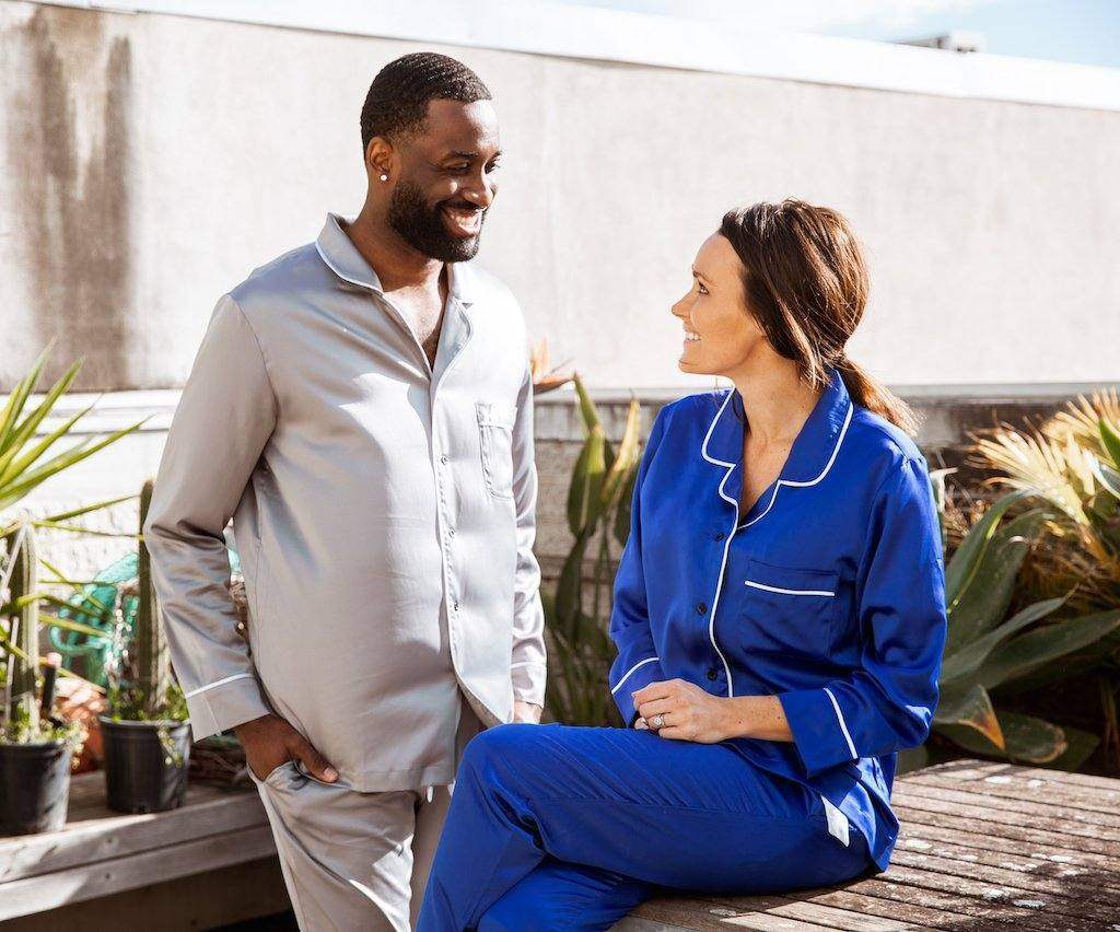 Women’s Satin Pyjamas-Long Set - Koala Comforts 