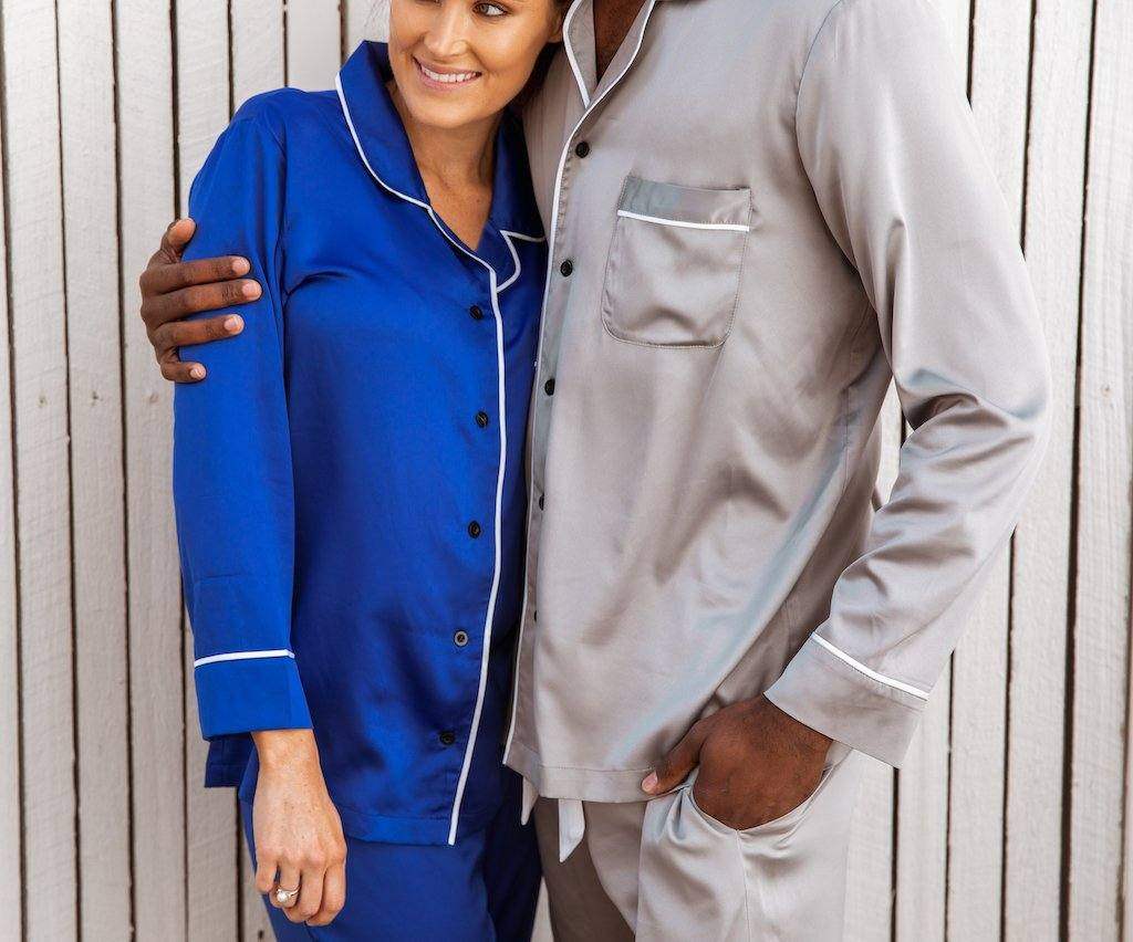 Women’s Satin Pyjamas-Long Set - Koala Comforts 