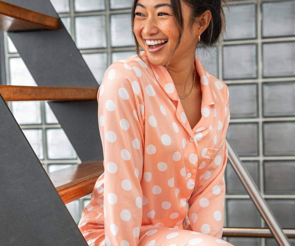 Women’s Satin Pyjamas-Long Set - Koala Comforts 