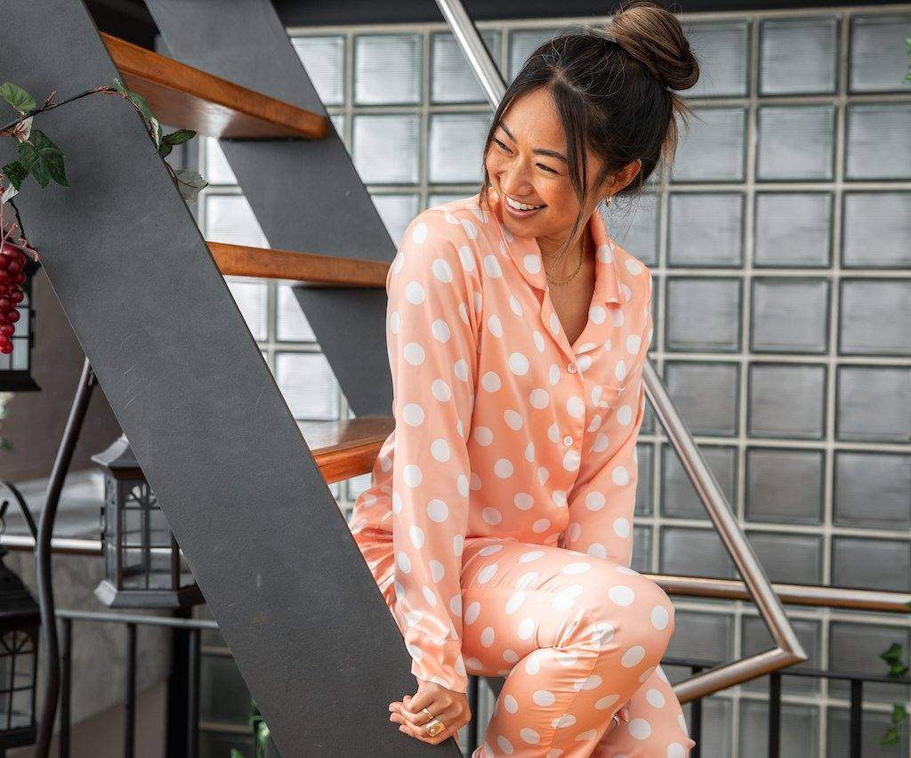 Women’s Satin Pyjamas-Long Set - Koala Comforts 