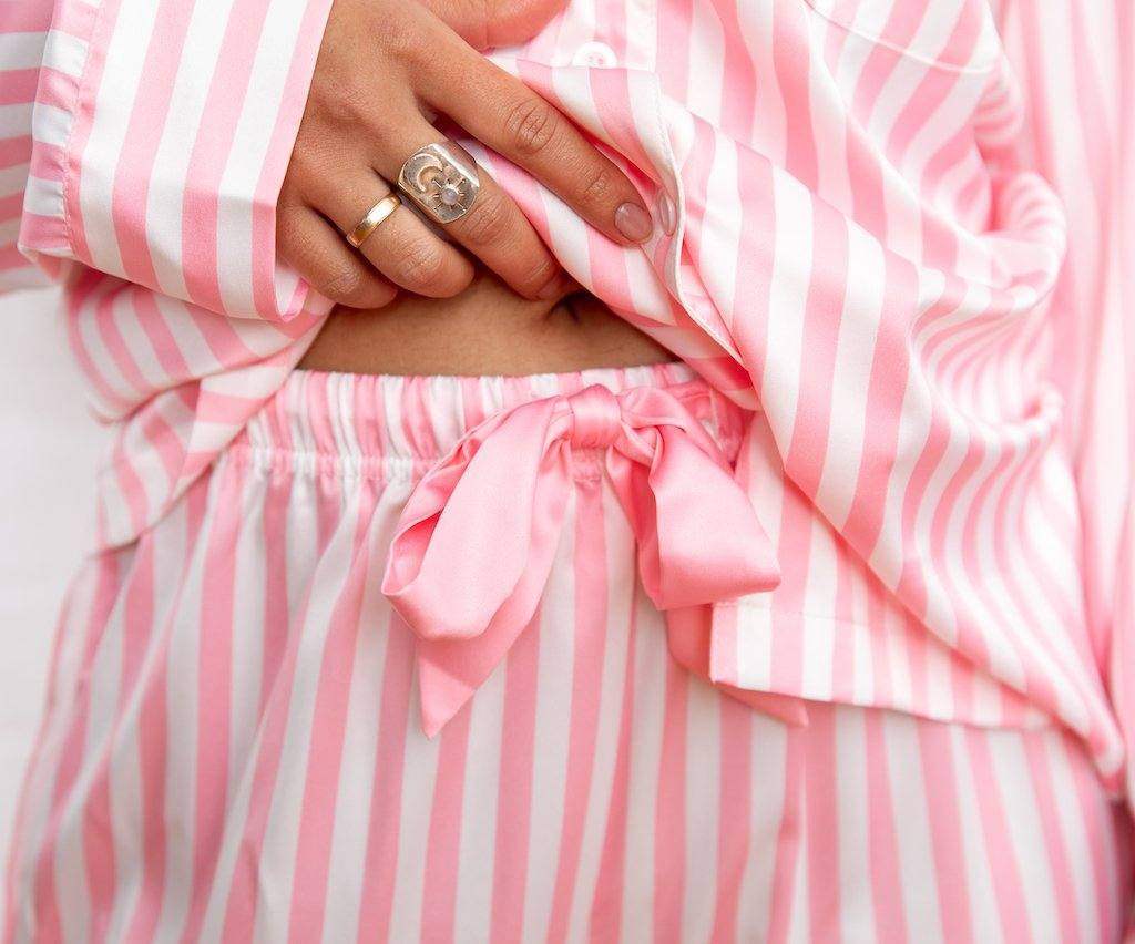 Women’s Satin Pyjamas-Long Set - Koala Comforts 