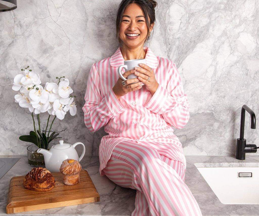 Women’s Satin Pyjamas-Long Set - Koala Comforts 