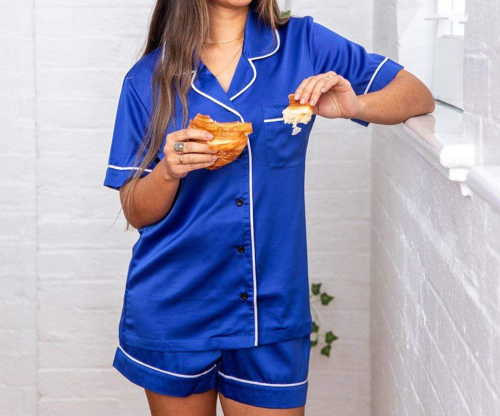 Women’s Satin Pyjamas -Short Set - Koala Comforts 