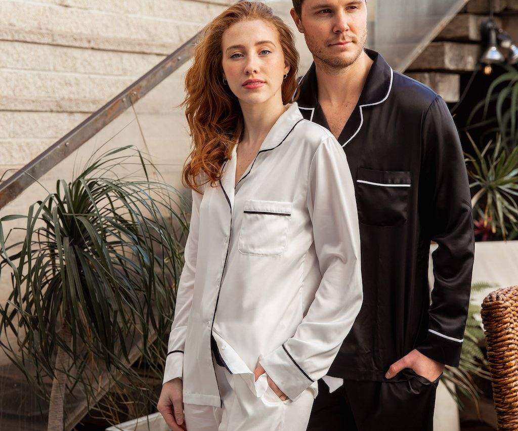 Women’s Satin Pyjamas-Long Set - Koala Comforts 