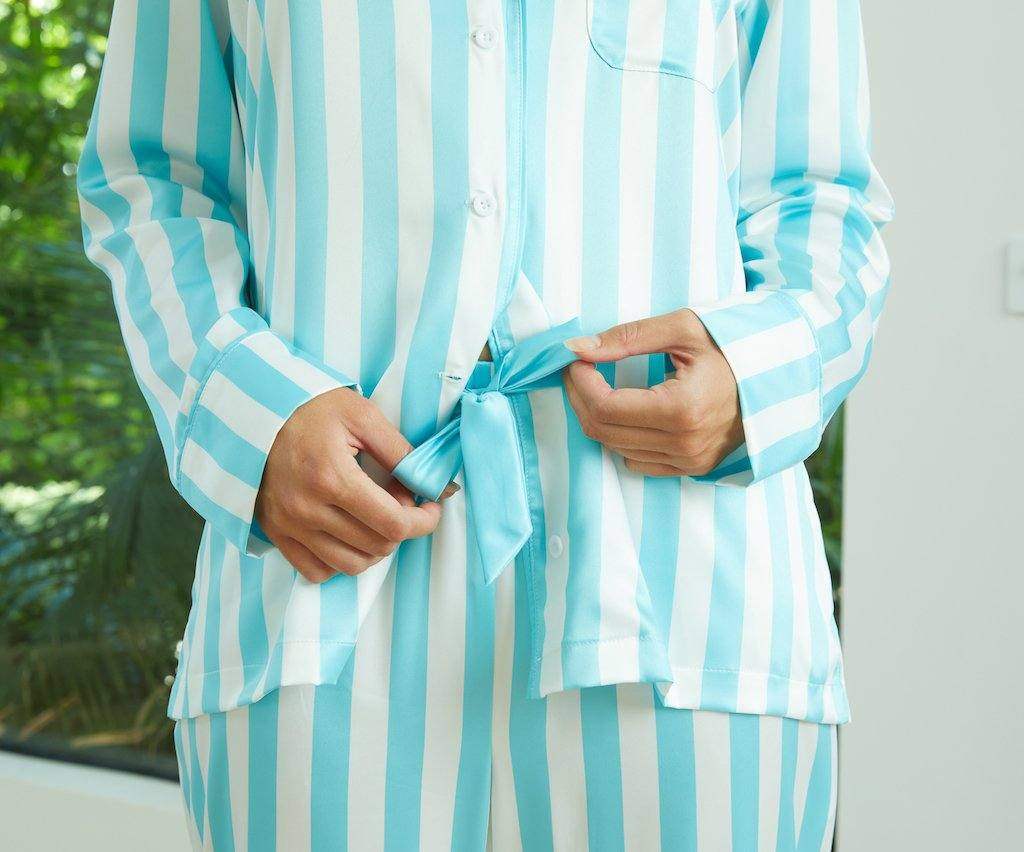 Women’s Satin Pyjamas-Long Set - Koala Comforts 